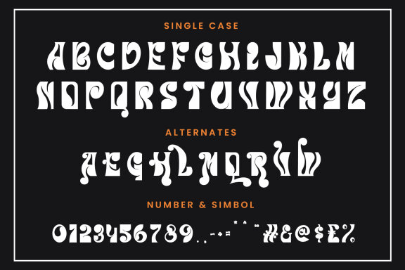 Roulite Psychedelic Display Typeface Font