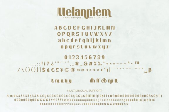 Melanniem - Sans Unique Display