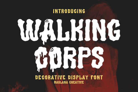 Walking Corps Decorative Display Font