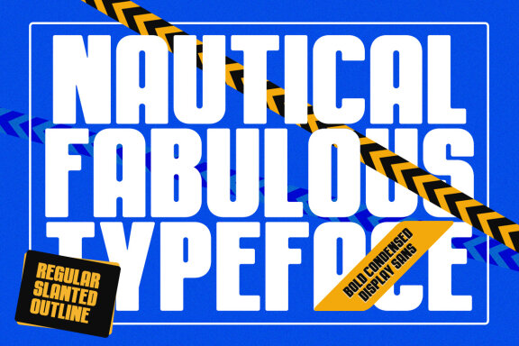 Nautical Fabulous - Bold Condensed Display
