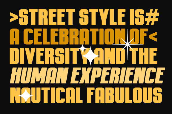 Nautical Fabulous - Bold Condensed Display