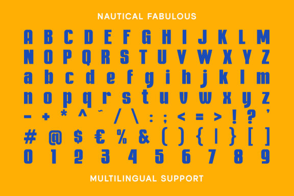 Nautical Fabulous - Bold Condensed Display