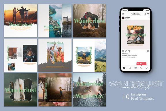 Wanderlust - Instagram Post Template