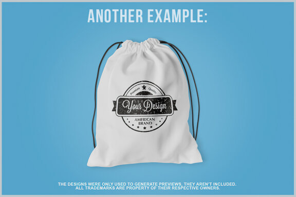 Drawstring Bag Mockup