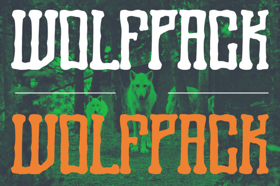 Scary Woods Display Font