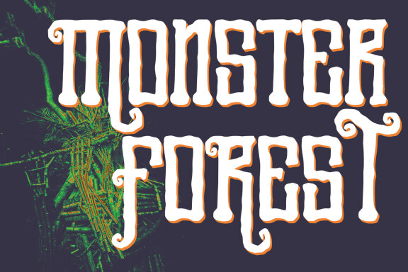 Scary Woods Display Font