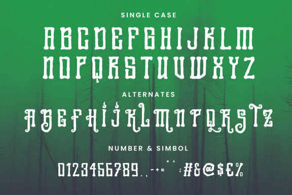 Scary Woods Display Font