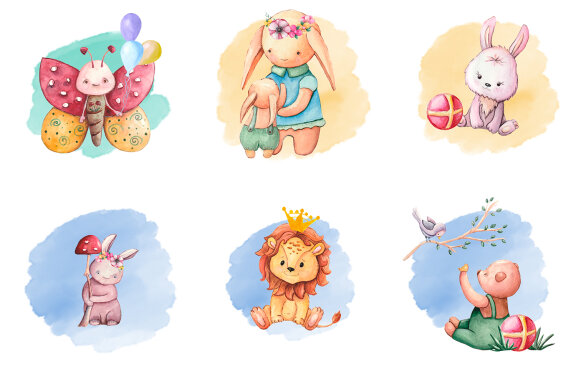 Cute Forest Animals Designs for Sublimation