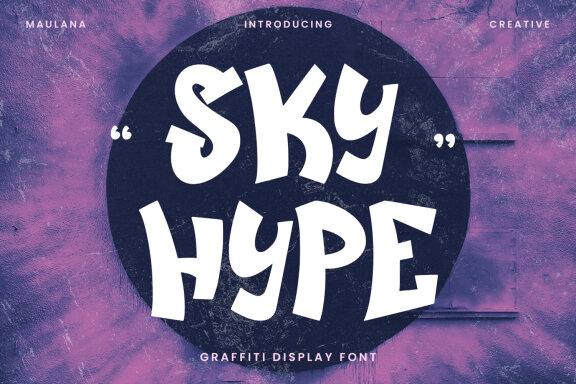 Sky Hype Graffiti Display Font