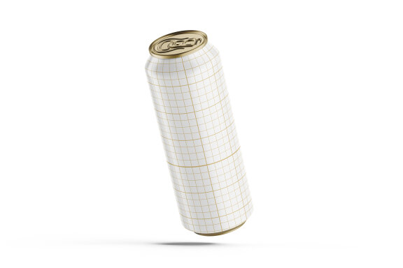 Aluminum Tin Soda Can Mockup for Cold Drinks Brand