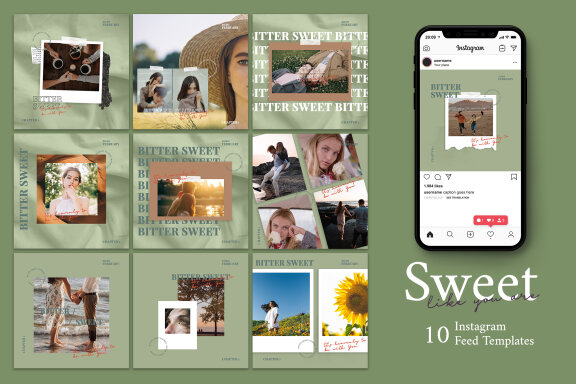 Bitter Sweet - FREE Instagram Templates