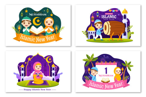 21 Happy Islamic New Year Illustration