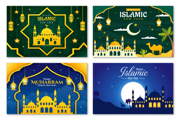 21 Happy Islamic New Year Illustration