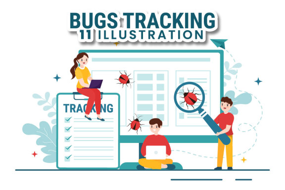 11 Mobile Phone Bug Tracking Illustration