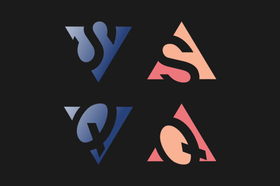 AS AQ VS VQ - Free Logo Shapes