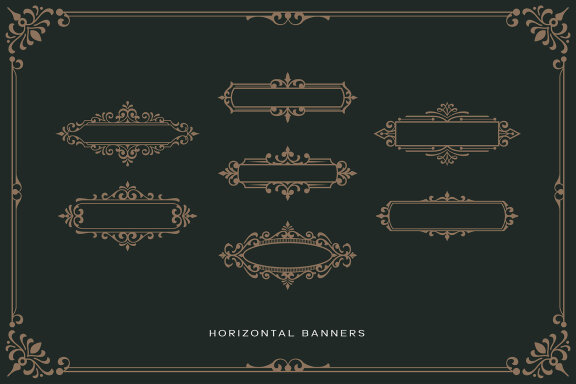 Victorian Ornament Vectors Vol. IV - 70 Elements