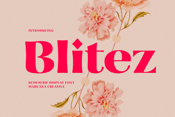 Blitez Semi Serif Display Font