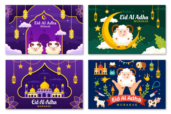 22 Happy Eid Al Adha Mubarak Illustration 