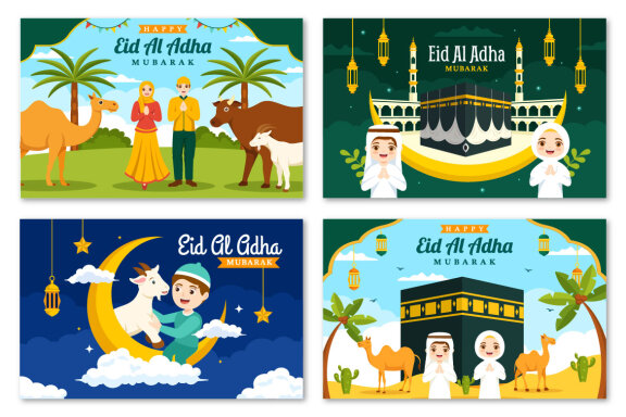 22 Happy Eid Al Adha Mubarak Illustration 