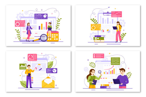 12 Market Research and Analysis FREE Illustrations