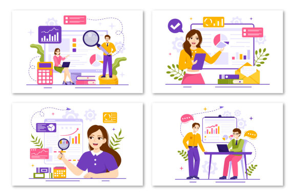 12 Market Research and Analysis FREE Illustrations