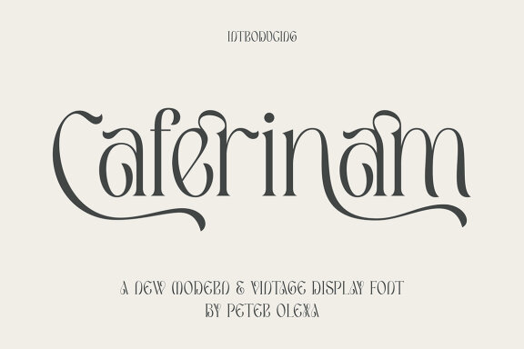 Caferinam Deco & Elegant Serif