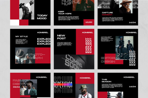 Kombrel - Free Instagram Post Templates