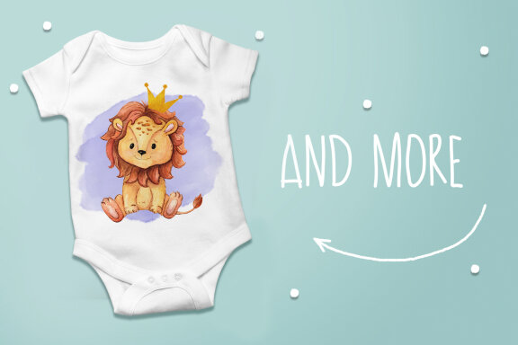Cute animals for sublimation
