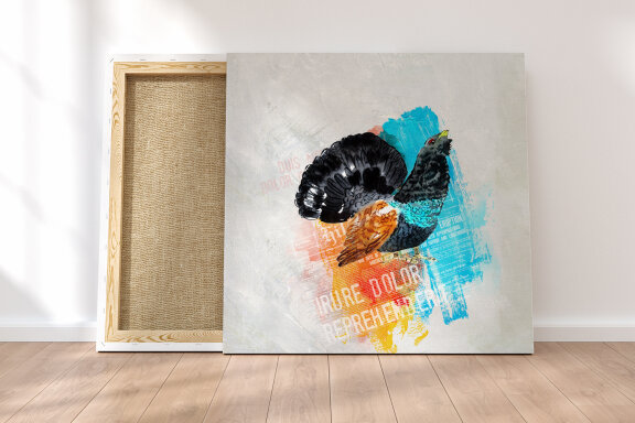 Set of cute birds - boho style watercolor