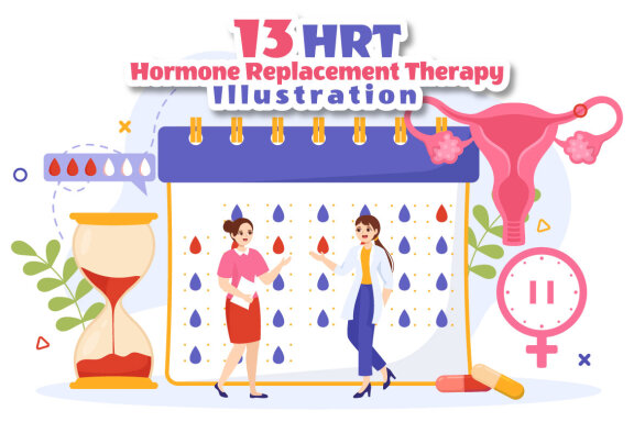 13 Hormone Replacement Therapy Illustration