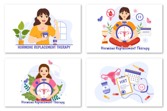 13 Hormone Replacement Therapy Illustration