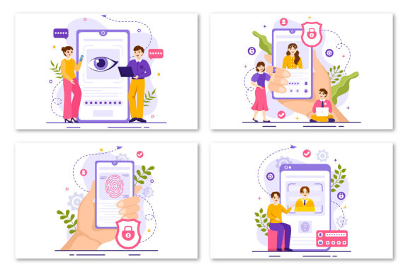 12 Identification Card Illustration