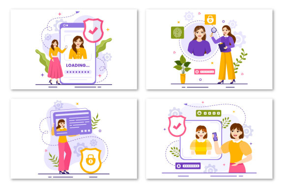 12 Identification Card Illustration