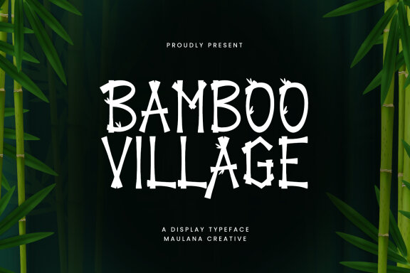 Bamboo Village Display Font