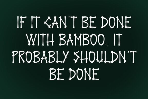 Bamboo Village Display Font