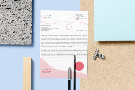 Creative Letterhead Design - Free Template