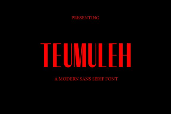 Teumuleh font