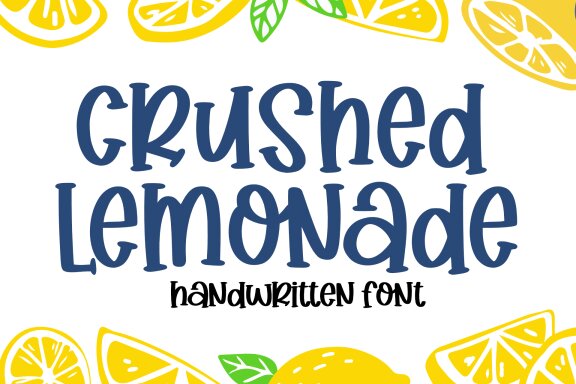 Crushed Lemonade Font