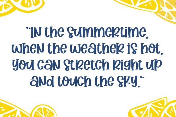 Crushed Lemonade Font