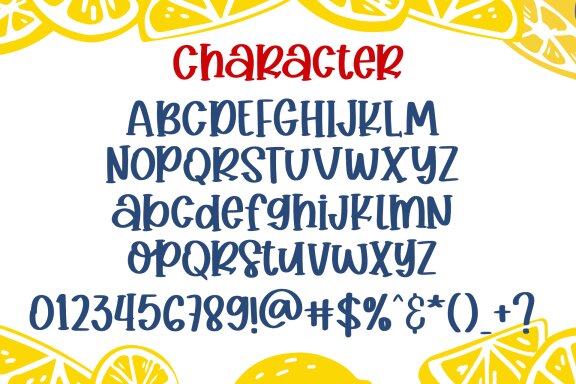 Crushed Lemonade Font
