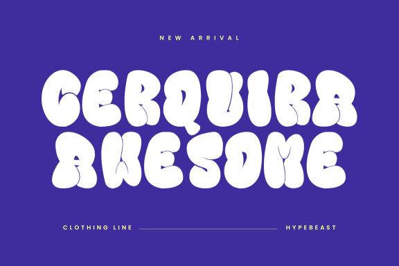 Big Gummy Bubble Decorative Display Font