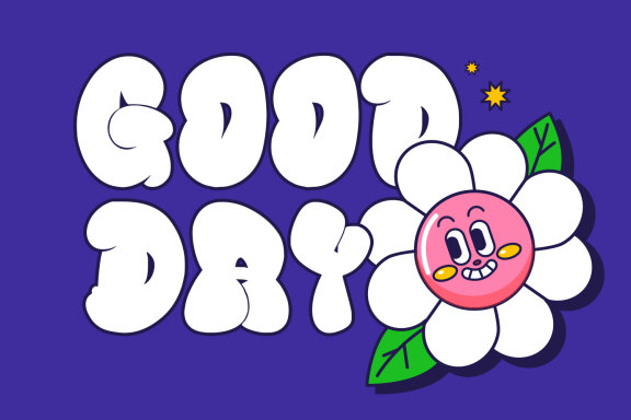 Big Gummy Bubble Decorative Display Font