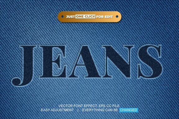 Yarn Style Vector Text Effect Editable