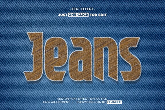 Yarn Style Vector Text Effect Editable
