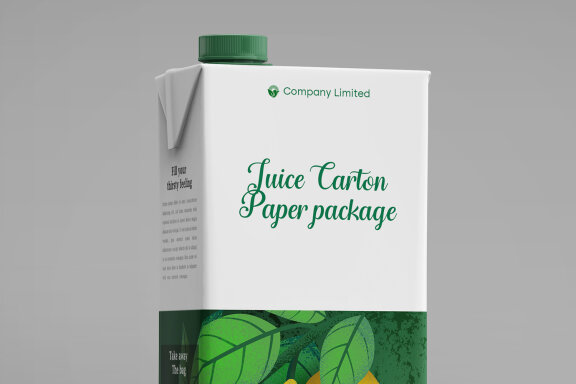Tetra Pack Fruit Juice Carton Mockup