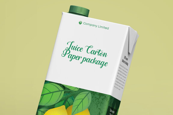 Tetra Pack Fruit Juice Carton Mockup