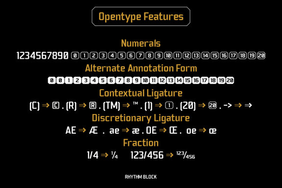 Rhythm Block Font