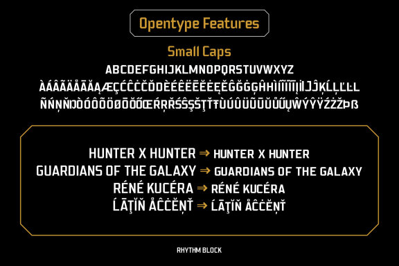 Rhythm Block Font