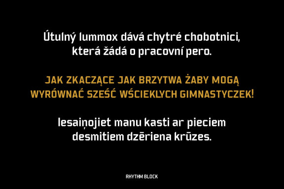 Rhythm Block Font