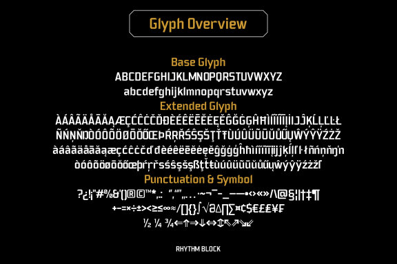 Rhythm Block Font